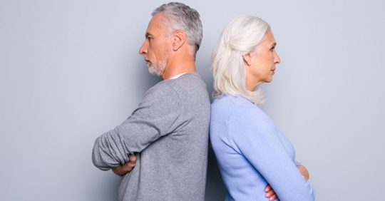 older couple back to back